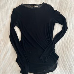 J Brand sheer black top